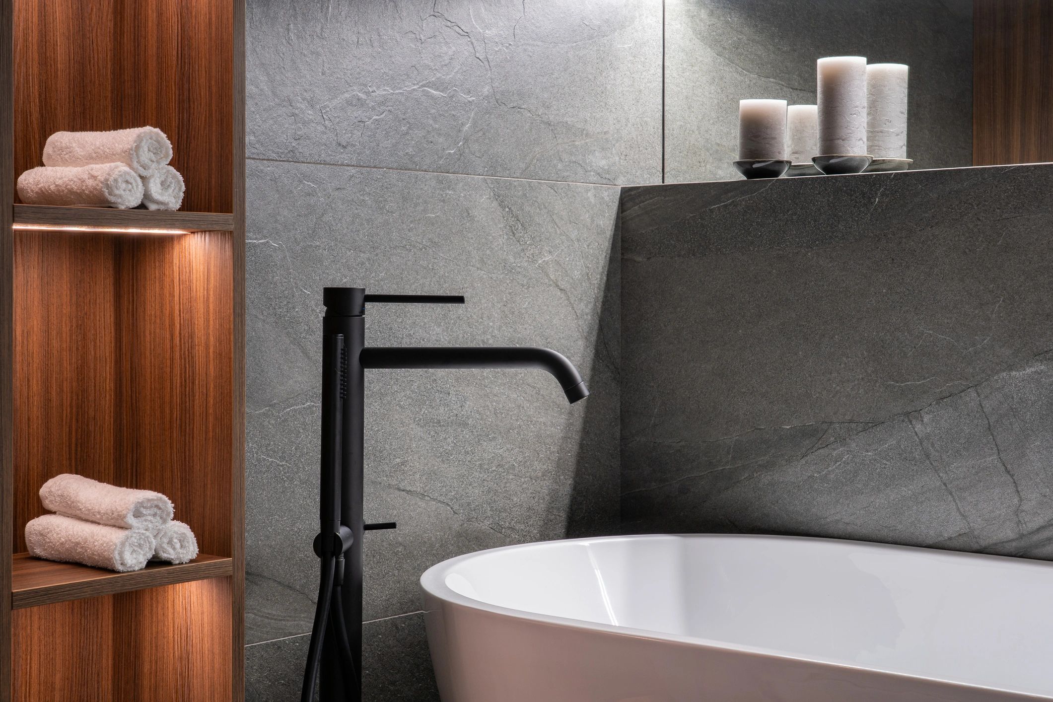 Modern banyo yenileme örneği